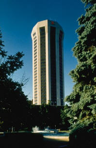 Springfield, IL : View of Hilton hotel Springfield